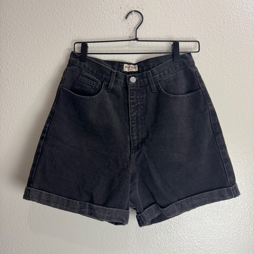 Guess Denim Black Vintage Shorts Size 32 - Picture 3 of 7